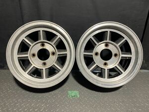 HAYASHI RACING ハヤシ レーシング ストリート STREET WL 13インチ 6J +15 4H 4穴 PCD 114.3 ハブ径 約73ｍｍ ホイール 2本 希少 レア 旧車