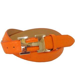 *AINECLORD* long size belt the longest 115cm[ orange L]AL77HL