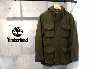 Timberland ティンバーランド M-65TYPE フーデッドジャケットS/ウール ミリタリージャケット/オリーブ/メンズ/7227J/程度良好