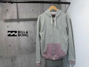 BILLABONG ビラボン スウェット ジップパーカーL/ZIPフーディ/グレー/AD012-031/サーフ スノーボード