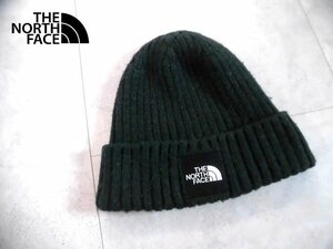 THE NORTH FACE ノースフェイス ロゴ ニットキャップ/ニット帽/ビーニー/モスグリーン/ユニセックス