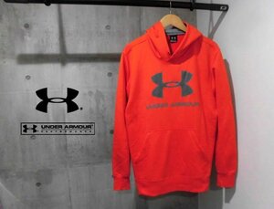 UNDER ARMOUR アンダーアーマー/UAアーマースウェットBL POフーディーXL/パーカー/メンズ/オレンジ/MTR7933