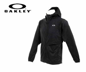 美品 22SP/OAKLEY オークリー ENHANCE MOBILITY JACKET 3.0 フード付き クロスジャケットL/パーカー/黒 ブラック/メンズ/FOA403541