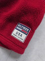 TOMMY HILFIGER トミーヒルフィガー BIGフラッグロゴ ボアフリースジャケットL/フリースジャケット/赤 レッド/メンズ/90s ヴィンテージ_画像7