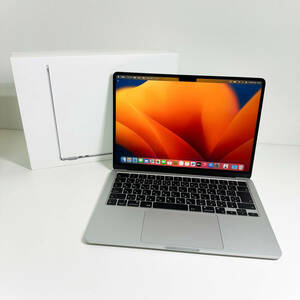 ◆中古 美品◆ MacBook Air 13.6インチ 2022年 カスタム A2681 [M2チップ 8コアCPU/メモリ:16GB/SSD:1TB] 充放電４回 付属品あり