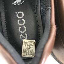 13400 美品 箱有 eccoエコー レディース ウォーキングシューズ ブラウン系 22.5cmEEE 日本製 婦人靴 天然皮革_画像6