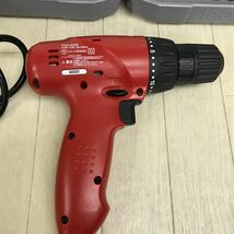 B1490 動作OK RYOBI リョービ 電動ドライバー　FDD-1010 黒赤 ケース付き 中古品 現状品_画像7