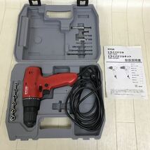 B1490 動作OK RYOBI リョービ 電動ドライバー　FDD-1010 黒赤 ケース付き 中古品 現状品_画像1