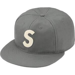 7 1/2 Supreme Ebbets S Logo Fitted 6-Panel Grey シュプリーム エベッツ エスロゴ フィッティド 6パネル キャップ グレー