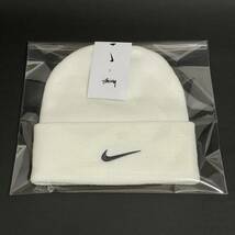 Stussy Nike NRG Cuffed Beanie White ステューシー ナイキ カフド ビーニー ホワイト ニット帽_画像2