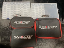 INFINITY ツールバッグ パーツケース 中古　TRF420X,BD11.BD12.XRAY X4,,MTC2,IF14-Ⅱ,AXON TC10,A800R等に_画像1