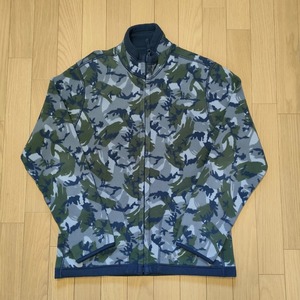 UNIQLO ユニクロ リバーシブル フリースジャケット メンズ M 165-175 迷彩 カモフラージュ ジップアップ ジャケット ジャンパー ブルゾン