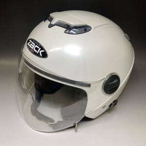 ヘルメット zack ZJ-3 ホワイト バイク 検索用語：アライ Arai WHITE 