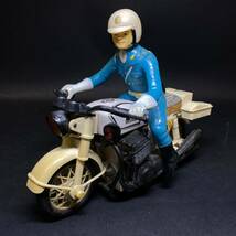 HONDA レトロ ホンダ ビンテージ バイク 警察 白バイ 玩具 ブリキ_画像1