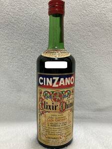 60~70年代流通 Cinzano Elixir China チンザノ エリクシール キナ 30.5% 750ml リキュール