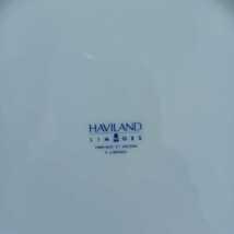 6岩鋤)③5枚まとめて HAVILAND アビランド リモージュ 24.5cm 洋食器 大皿 丸皿 水色 皿 ゴールド レストラン 旅館 金彩 プレート 231215_画像3