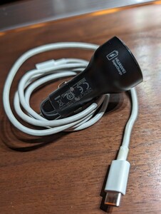 【珍品 22.5W】HUAWEI Super charge 超急速充電器 車載用アダプター シガーソケット USB TYPE-C