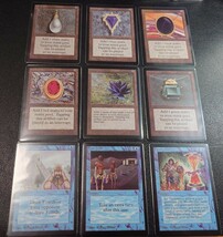 ラスト1セット 精巧 マジック・ザ・ギャザリング　MTG パワーナイン 観賞用 オリカ プロキシ ブラックロータス BLACK LOTUS タイムウォーク_画像1