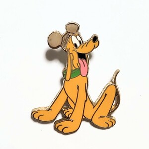  abroad Disney pin badge * plate . Gold hat 