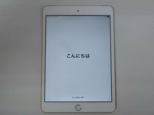 ユ■/Zこ7260　docomo Apple iPad mini3 16GB ゴールド WiFi＋Cellular 初期化済 MGYR2J/A 利用制限〇 保証無