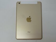 ユ■/Zこ7260　docomo Apple iPad mini3 16GB ゴールド WiFi＋Cellular 初期化済 MGYR2J/A 利用制限〇 保証無_画像10