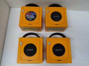 10■/Zこ7339　任天堂 ゲームキューブ GAME CUBE 本体 オレンジ 4台セット /通電〇 動作未確認 ジャンク/保証無