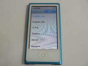 ユ■IP499　♪Apple iPod nano A1446 第7世代 16GB 初期化済 現状品