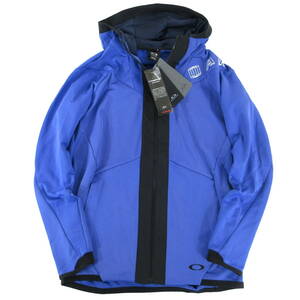 新品◆OAKLEY◆4WAYストレッチ 吸汗速乾 3RD-G SYNCHRONISM JACKET ZERO 2.0 青 JPN L◆オークリー ゴルフ ジャケット パーカー◆J1675