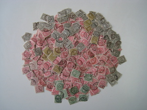 使用済み切手　小判切手　400枚以上　5厘／1銭／2銭／３銭／４銭