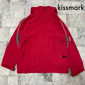 kiss mark キスマーク スノーボードウェア 中綿ジャケット スキーウェア thinsulate 3M アウター レッド サイズM 玉SS1307