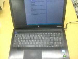 ジャンク品!!hp Pavilion Power Laptop 15-cb072TX Corei7-7700HQ BIOS起動!! C012