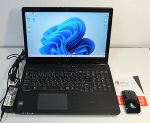  Fujitsu 15.6 дюймовый полный HD Note PC AH77/R i7-4712MQ 2.3GHz 8GB новый товар SSD480GB цифровая клавиатура Blu-ray сенсорная панель беспроводной мышь офис Win11