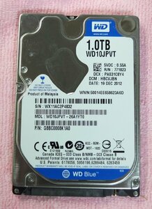 WD 2.5インチ HDD 1TB 使用時間2788H