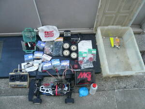  Kyosho C Class DTM Junk!! engine radio controlled car GP10 Futaba Propo unused OS Kyosho spare parts etc. set that time thing rare amateur long-term keeping goods 