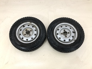 _b160529 ホンダ アクティトラック SDX HA4 スチールホイール スタッドレスタイヤ 12インチ 145R12 LT 6PR 4J×12 PCD100 2本 HA3 バン HH3