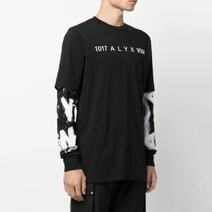 【1017 ALYX 9SM】22AW graphic l/s T ロンT ロングスリーブ グラフィック レイヤード ドッキング tシャツ　長袖tシャツ アリクス