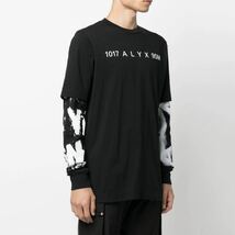 【1017 ALYX 9SM】22AW graphic l/s T ロンT ロングスリーブ グラフィック レイヤード ドッキング tシャツ　長袖tシャツ アリクス_画像1