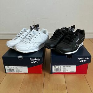 未使用[白黒2足セット]Reebok ROYAL CLJOG 3.0 KIDS 18.0cm リーボックスニーカー キッズサイズ