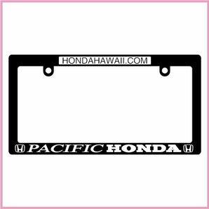 ハワイ ナンバーフレームステッカー2枚セット HDM USDM PACFIC HONDA ムーンアイズの画像1