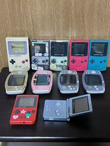 ゲーム機 まとめて Nintendo GB GBC GBA GBP GBASP ゲームボーイ ゲームポイントポケット ゲームボーイカラー アドバンス アドバンスSP