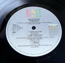 日本盤 LP David Bowie / Tonight デビッド・ボウイ トゥナイト ティナ・ターナー イギー・ポップ_画像6