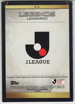 レオナルド■TOPPS Jリーグ J-league 2023 Flagship フラッグシップ レジェンド 直筆サインカード 鹿島アントラーズ■_画像2