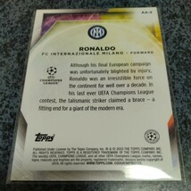 インテル　 ロナウド　サッカーカード　2022-23 TOPPS 　マーリン　インサートカード　チャンピオンズリーグ　セリエA　レジェンド_画像4