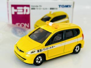 即決 トミカ イオン特注　Honda フィット 道路パトロールカー(標識付き)