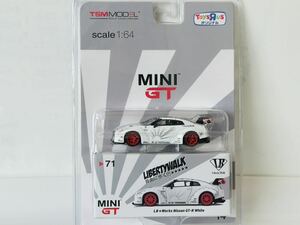 即決 トイザらス特注　MINI GT LBWorks LBWK Nissan GT-R ホワイト 