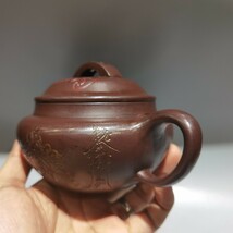 【超珍館蔵】紫砂壺 大口財壺 徐如蕾款 原礦紫泥 茶道品 置物 古賞物 古美術品 稀少珍蔵品_画像3