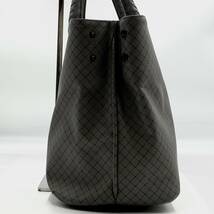 1円【美品】BOTTEGA VENETA ボッテガヴェネタ マルコポーロ イントレチャート メンズ トートバッグ ビジネスバッグ 肩掛け PVC×レザー A4_画像3