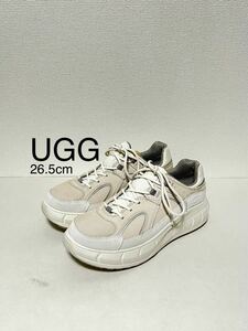 UGG アグ ホワイトスニーカー 厚底 26.5 HOKA SOPH