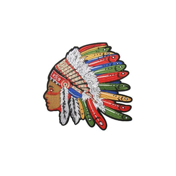 スモール　インディアン　アイロンワッペン　刺繍　ワッペン