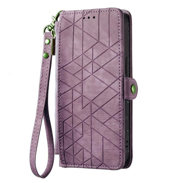 Galaxy a54 5g　手帳型ケース　手触り良い　高級PUレザー　財布型　紫